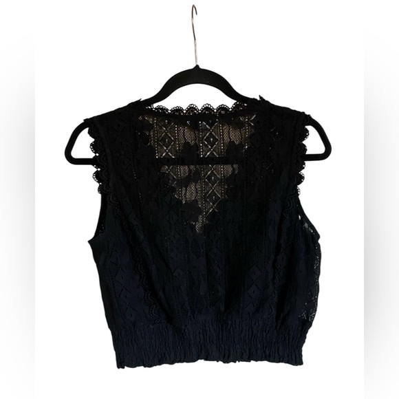 Women’s Molly Bracken Anthropologie Lace Vest Top Size M NEW - Picture 2 of 3
